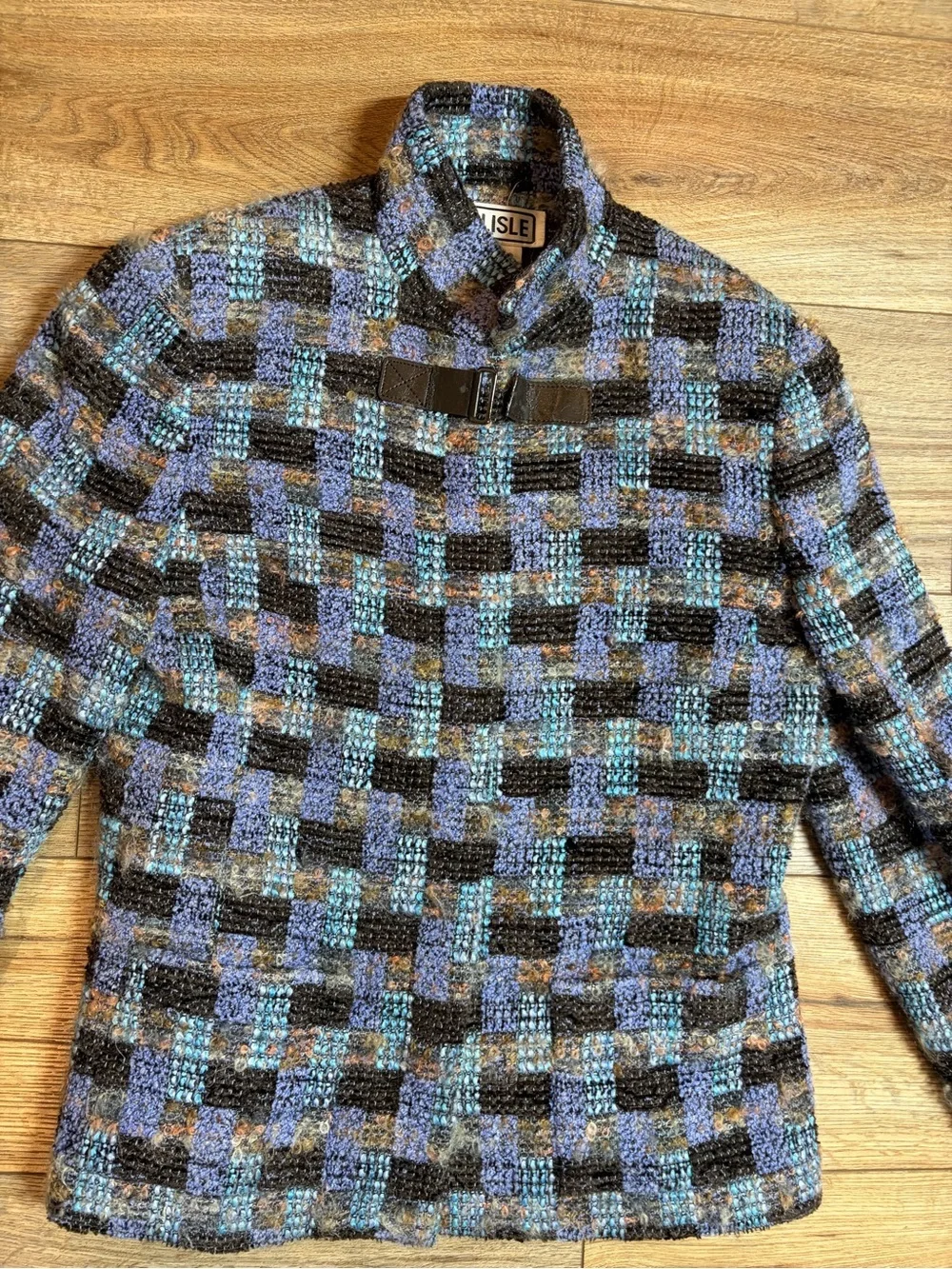 vintage Carlisle wool woven grandmacore jacket